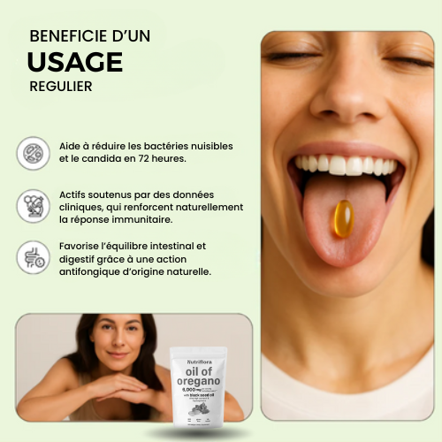 Nutriflora® - Complément interne pour la mauvaise haleine et le confort digestif